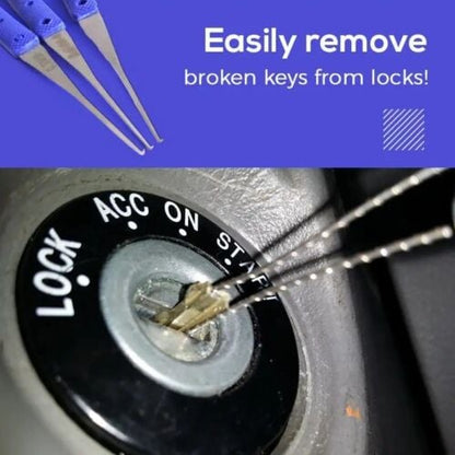 💯 👍12 pc Broken Key Extractor and Removal Tool Set - Fix jammed locks and keyholes