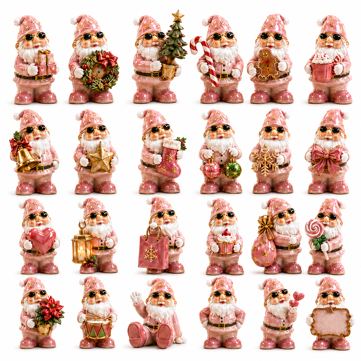 🔥24-Day Christmas Countdown Advent Calendar – Pink Dwarf Series