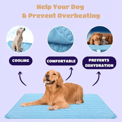 🔥Stay Cool & Comfy 🧊Dog Cooling Mat (4x more effective)
