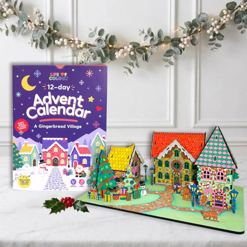 🎄12 days of painting. One village that glows.🖌️🎅