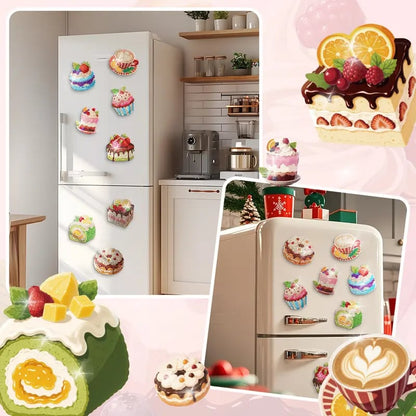 🎂 8 Cute Food-Themed Magnetic Designs — A Fun & Relaxing Craft Experience For Kids, Adults & Families