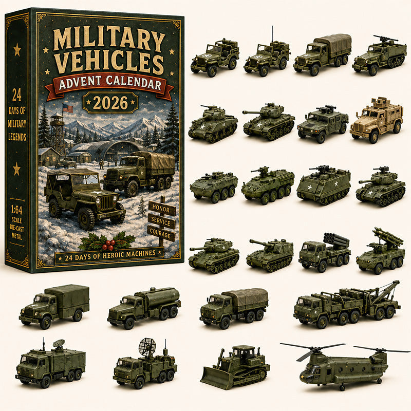 🚜🚗🎄 2026 Vehicle Advent Calendar Collection – 24 Days of Classic Machines, Trucks & Military Legends 🎁✨