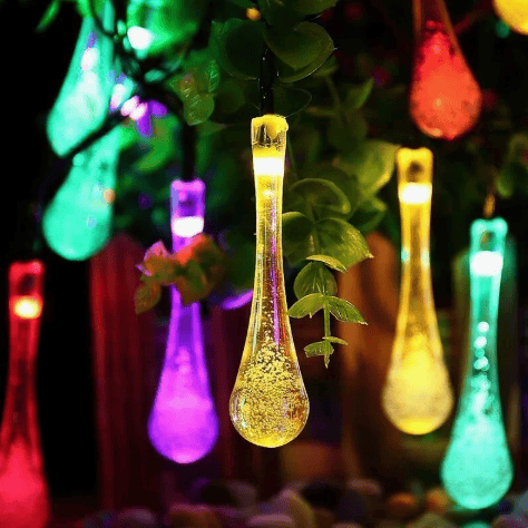 Battery‑powered Waterproof Fairy Lights | Bubble Design + Long‑Life Rechargeable Battery