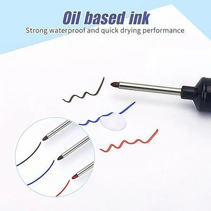 🖊️20mm Long Nib Deep Hole Marker | Waterproof Oil‑Based Pen for Construction & Woodworking💧