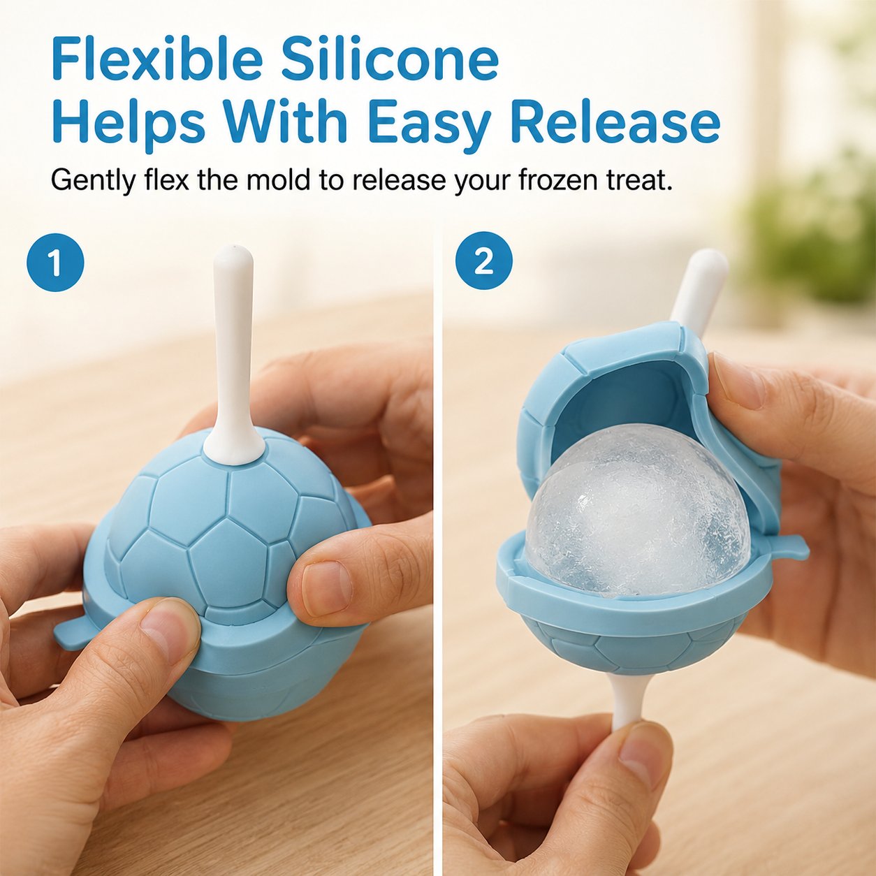 Mini Soccer Ball Silicone Popsicle Mold Set