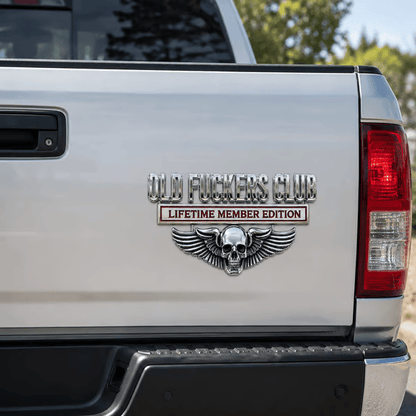 💀OLD F*CKERS CLUB Metal Car Emblem