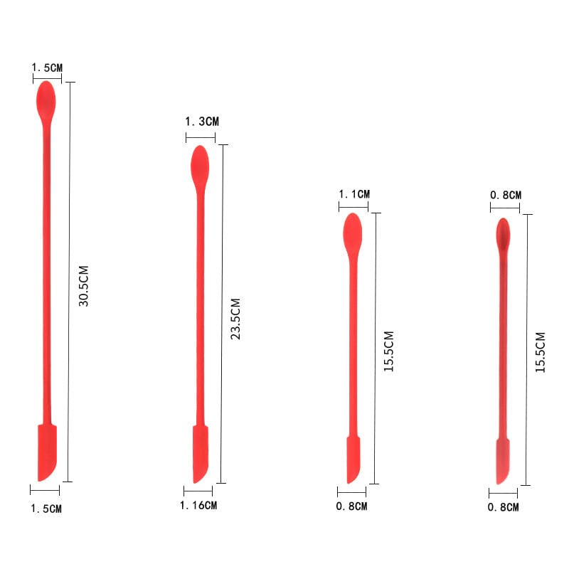 Mini Silicone Spatula Set for Makeup and Skincare