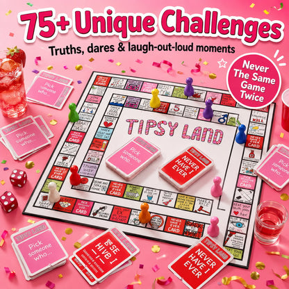 🎉🔥Tipsy Land Adult Drinking Board Game