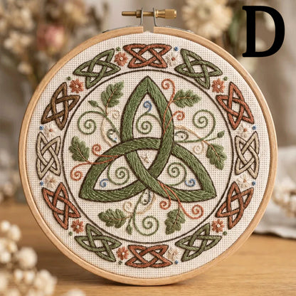 🔥49% Off Last Day - BUY 3 GET 1 FREE🌿Art Nouveau Celtic Knot Embroidery Kit (📦Buy 3 Free Shipping)
