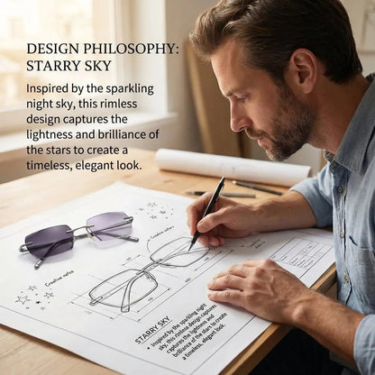 🔥🎁[Co-Created by Designers]Gypsophila Smart Zoom and Color-Changing Reading Glasses