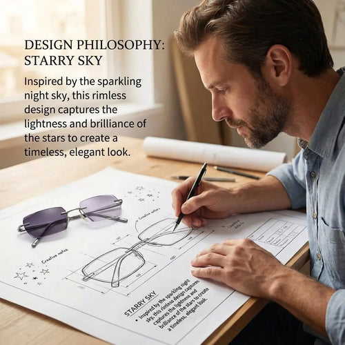 🔥🎁[Co-Created by Designers]Gypsophila Smart Zoom and Color-Changing Reading Glasses