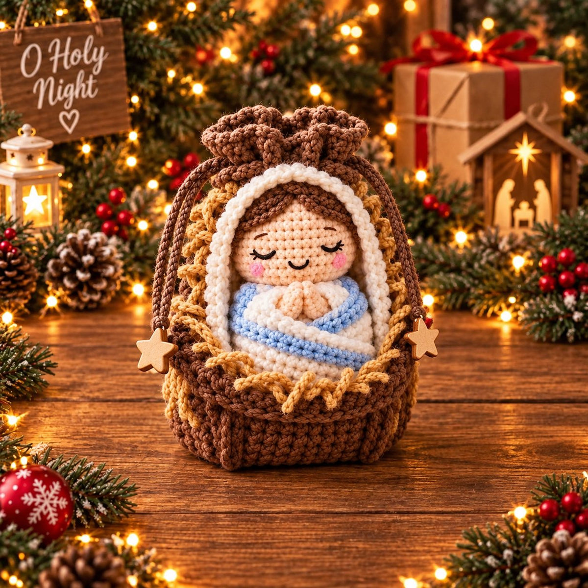 Christmas Crochet Character Gift Pouch – 12 Festive Designs