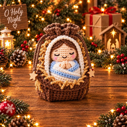 Christmas Crochet Character Gift Pouch – 12 Festive Designs