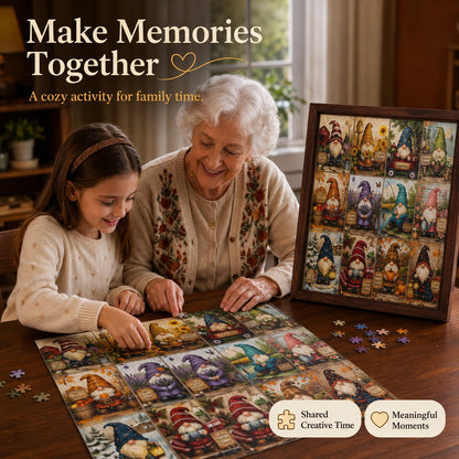 🔥Last Day 49% OFF - 🧙‍♂️🧩Gnome Tales Jigsaw Puzzle 1000 Piece