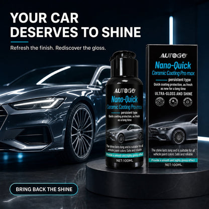 🚘 Nano Ceramic Car Paint Coating – Quick Gloss & Shine Care