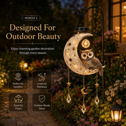 🔥Last Day 50% OFF -🌙Solar Owl Moon Garden Light🦉