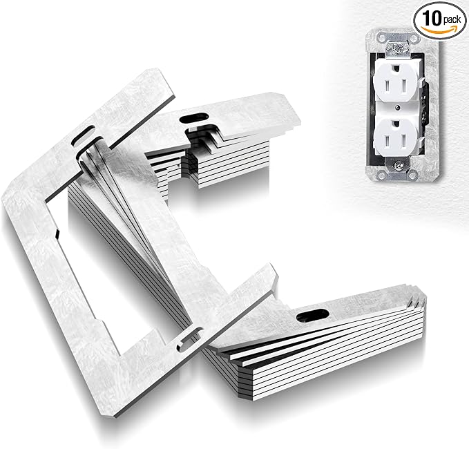 🔥Last Day 49% OFF-Wall Plate Spacers (Metal) – For Wall Outlet Repair and Securing Loose Outlets