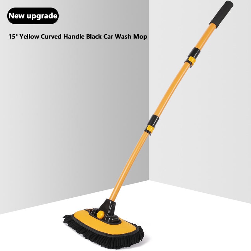 🎉⏳Time-Limited Special⏰Durable Aluminum Long Handle Telescopic Car Wash Mop – Soft Microfiber, Scratch-Free & Adjustable Length ✨
