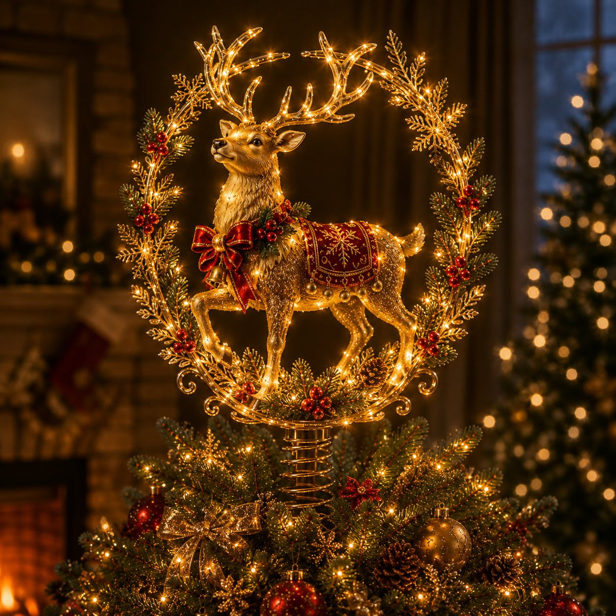 Lighted Christmas Tree Topper Collection – 7 Festive Character Designs