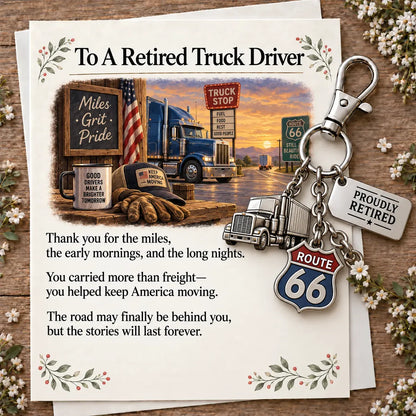 ✨ The 'You Make a Difference' Retirement Appreciation Gift Set – Keychain & Greeting Card ✨