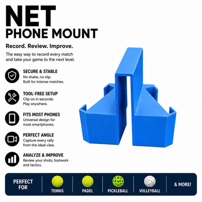 Dual‐Sided Tennis Net Phone Mount