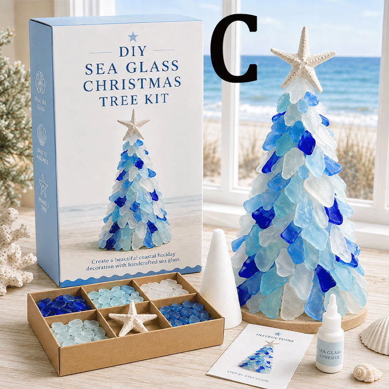 🔥49% Off Last Day - BUY 3 GET 1 FREE🎄DIY Sea Glass Christmas Tree Kit