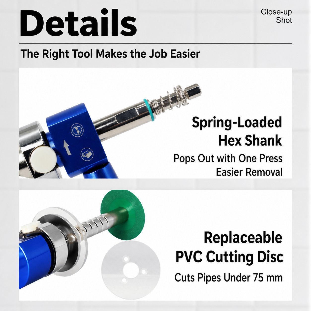 🔥Premium Internal Pipe Cutter Tool Set | Precision Depth Control for PVC & Wood