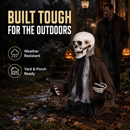 🧟 Halloween Groundbreaker Zombie with Light & Sound Props 🎃