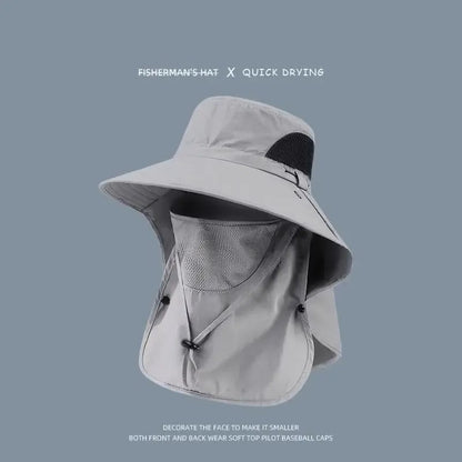 🎁Buy 1 Get 1 Free - Spring/Summer Fisherman's Hat Detachable Outdoor Fishing Face Covering Neck Protection