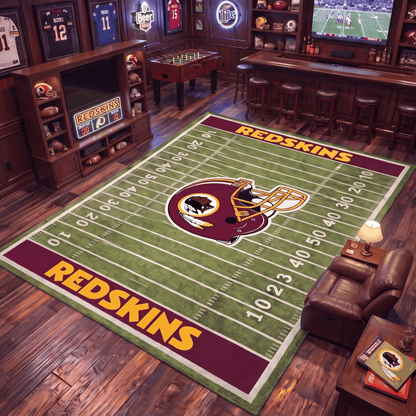 Gridiron Football Field Area Rug 🏈