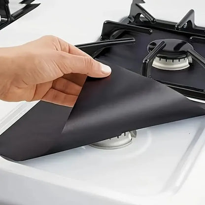 🥘 Reusable Gas Stove Burner Liners♻️ (Set of 4)