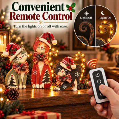 🎄 Vintage Christmas Cards with LED Lighting – 3 Designs | Warm White Light and Remote Control