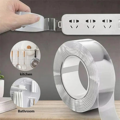 🔥 Last Day 50%Off : Strong Hold Clear Double-Sided Tape  ✨