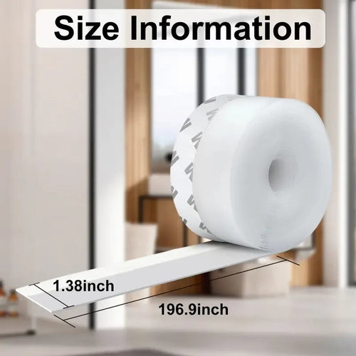 Silicone Door Weather Stripping Seal Strip, 5M/16.4FT Adhesive Door Bottom Draft Stopper for Doors and Windows