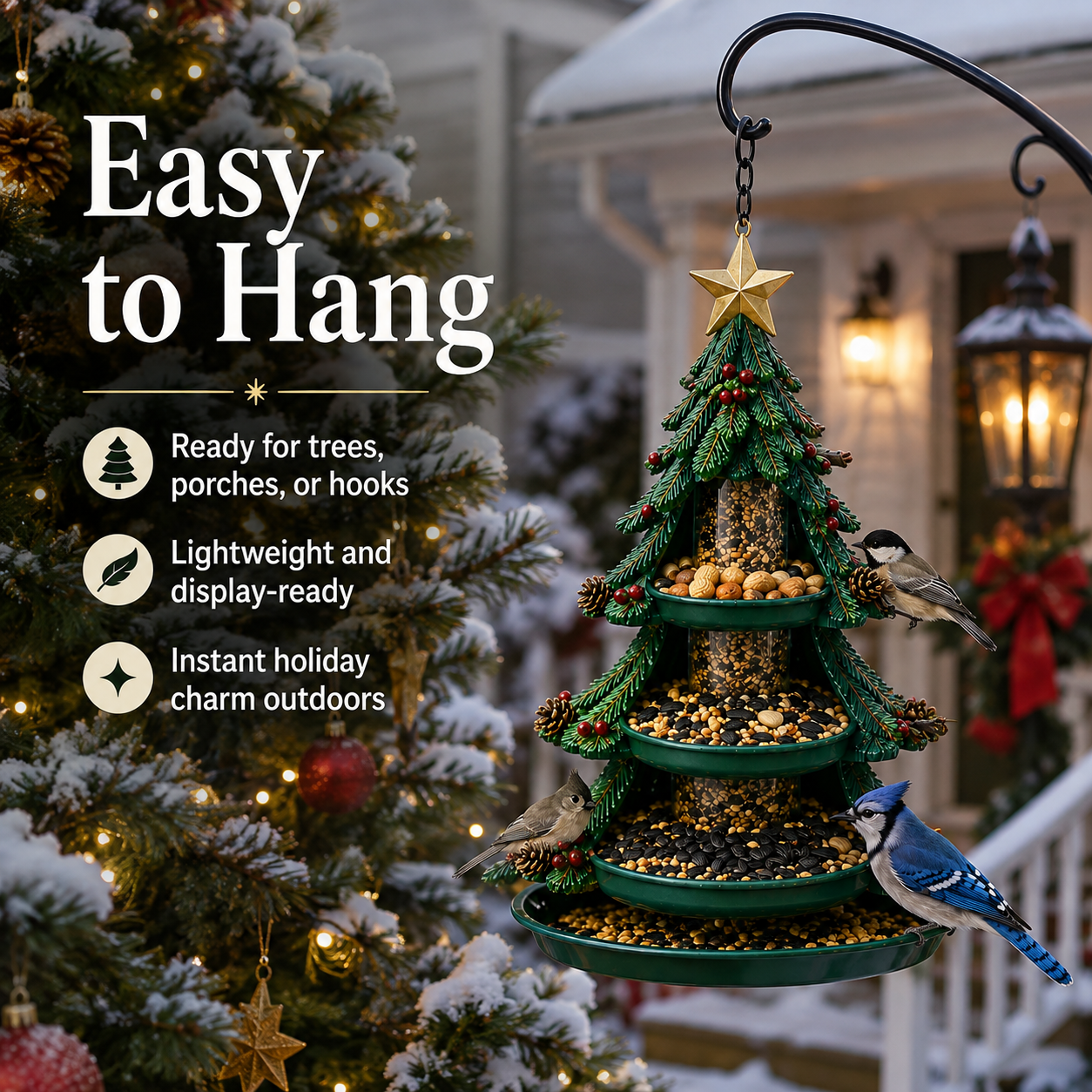 🎁 Christmas Bird Feeder Collection™ – Festive Hanging Garden Feeders for Wild Birds🎄