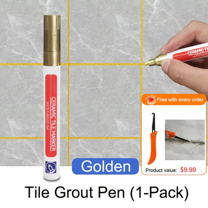 🔥Anti-mould and waterproof joint pen for ceramic tiles