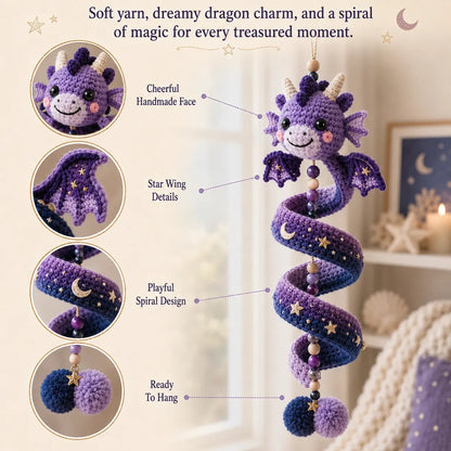 ⏳ Last Day 49% OFF – 🐉 Beginner-Friendly DIY Enchanted Dragon Spiral Hanging Ornament Kit | Complete Kit with All Tools & Step-by-Step Guide Included 💕