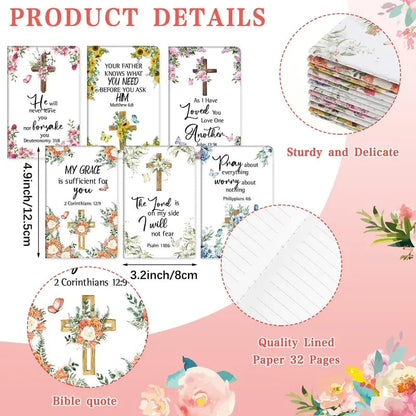 ✝️Christian Gifts Set: Motivational Pens & Bible Verse Notebooks – Inspire Your Faith Journey🌸