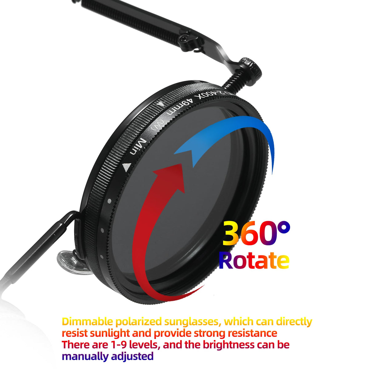 Adjustable 1-9 Gears Sunglasses