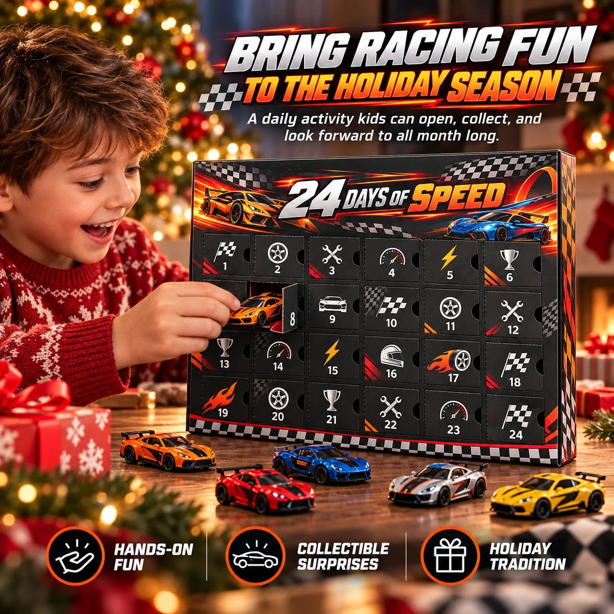 🏎️ RaceRush™ 24-Day Racing Advent Calendar