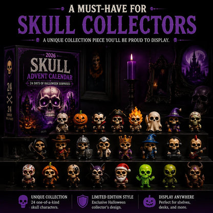 2026 Skull Halloween Advent Calendar – 24 Collectible Characters