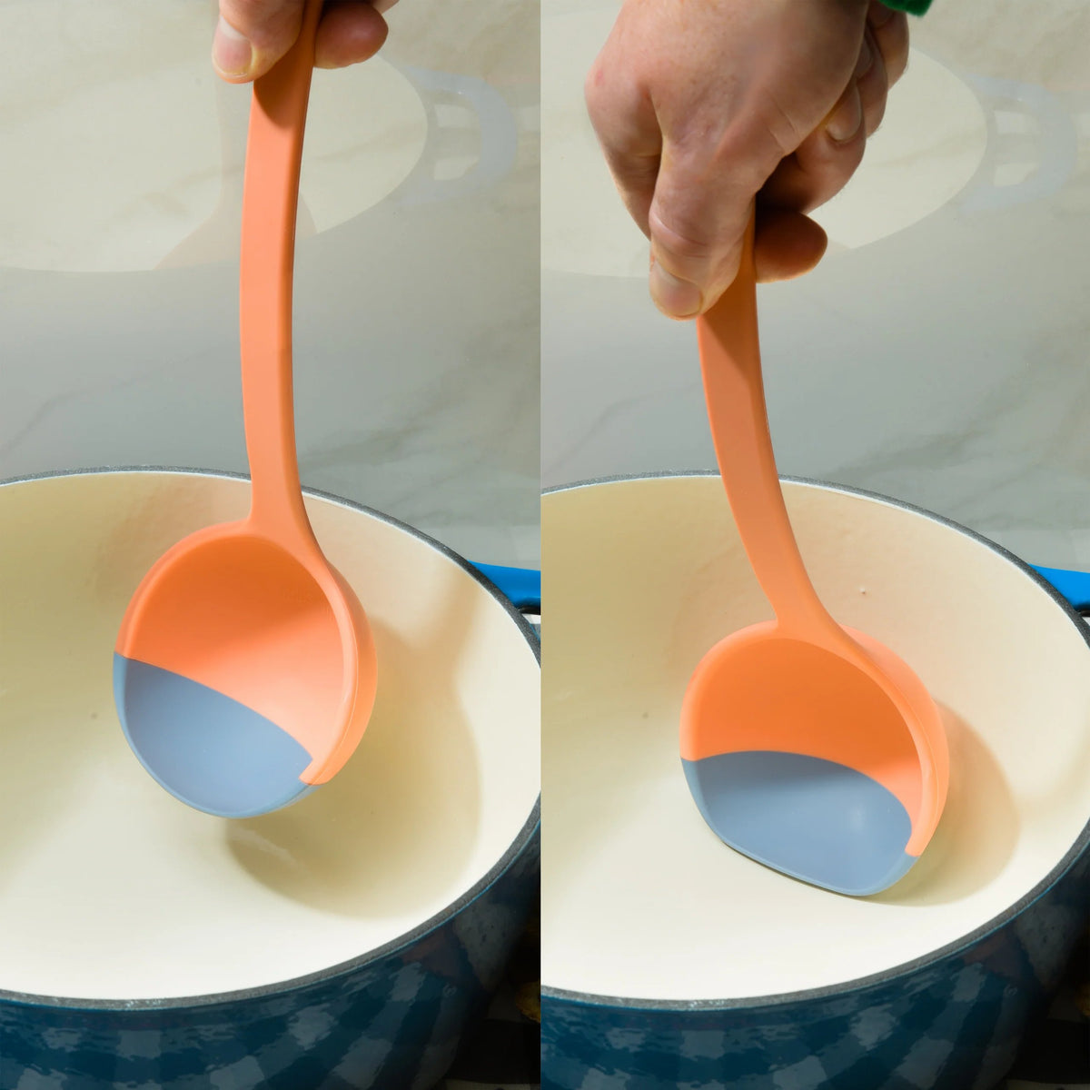SCOUPS Soft Top Silicone Kitchen LADLE Spoon – Sunset At Sea