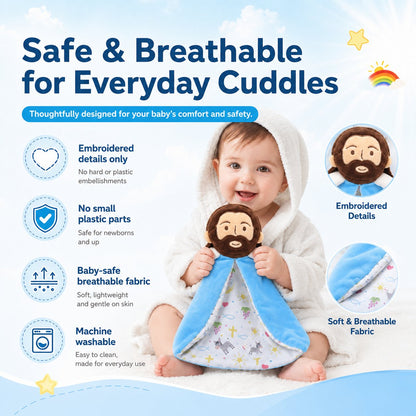 ✝️Jesus Baby Lovey Security Blanket❤️Faith, Love, Safe & Comfort In Every Hug🤗