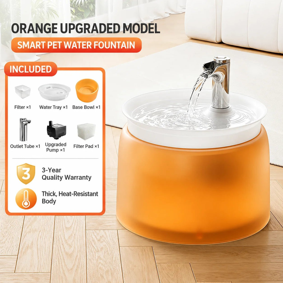 Filtered Cat Water Fountain – Circulating Pet Drinking Station