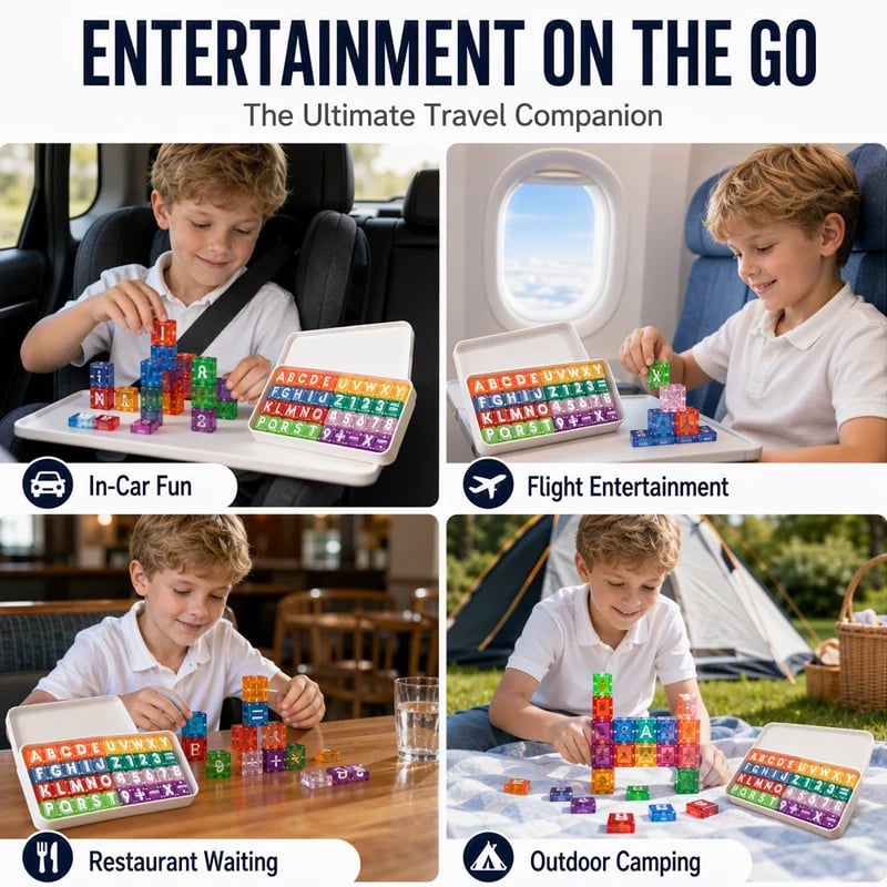 🔥Last Day 49% OFF !! ⏰Magnetic Alphabet Number Cubes for Children