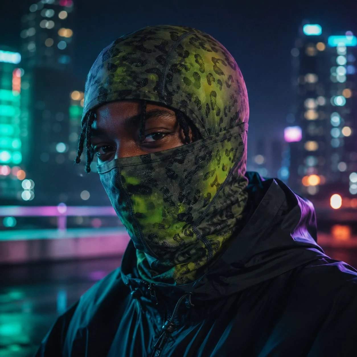 VOID V2 Reversible Thermal Balaclava Thermochromic Color Shift Face Mask for Outdoor Sports & Avant-Garde Street Style