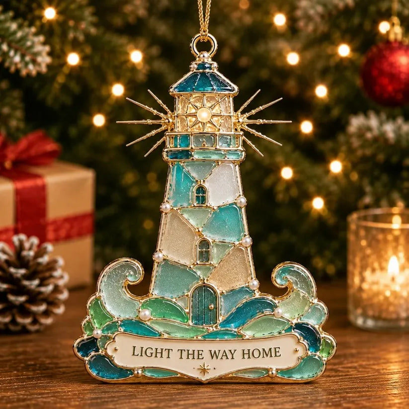 ⏳ Last Day 49% OFF – 🌊 Sea Glass Coastal Christmas Ornament Collection | 8 Ocean-Inspired Designs With Lighthouse, Turtle, Sailboat & More For Beach Lovers, Coastal Homes & Holiday Decor 🎄