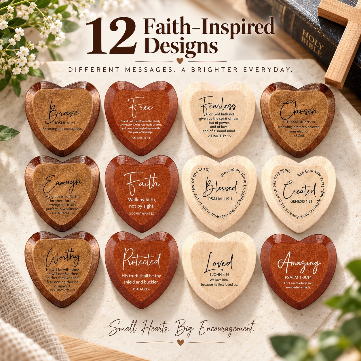 🔥Last Day 49% OFF - ✝️ 🎁 Christian Pocket Heart Gift Set(Set of 6)