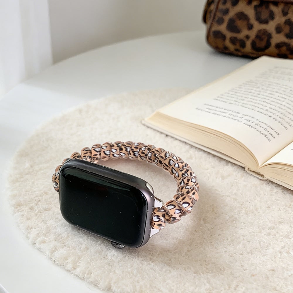 🐆 Trendy Leopard Elastic Stretch Bracelet Band for Apple Watch (Buy 2 Save Extra 5%!) ✨