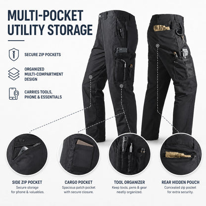 🔥Men’s Multi-Pocket Tactical Work Pants